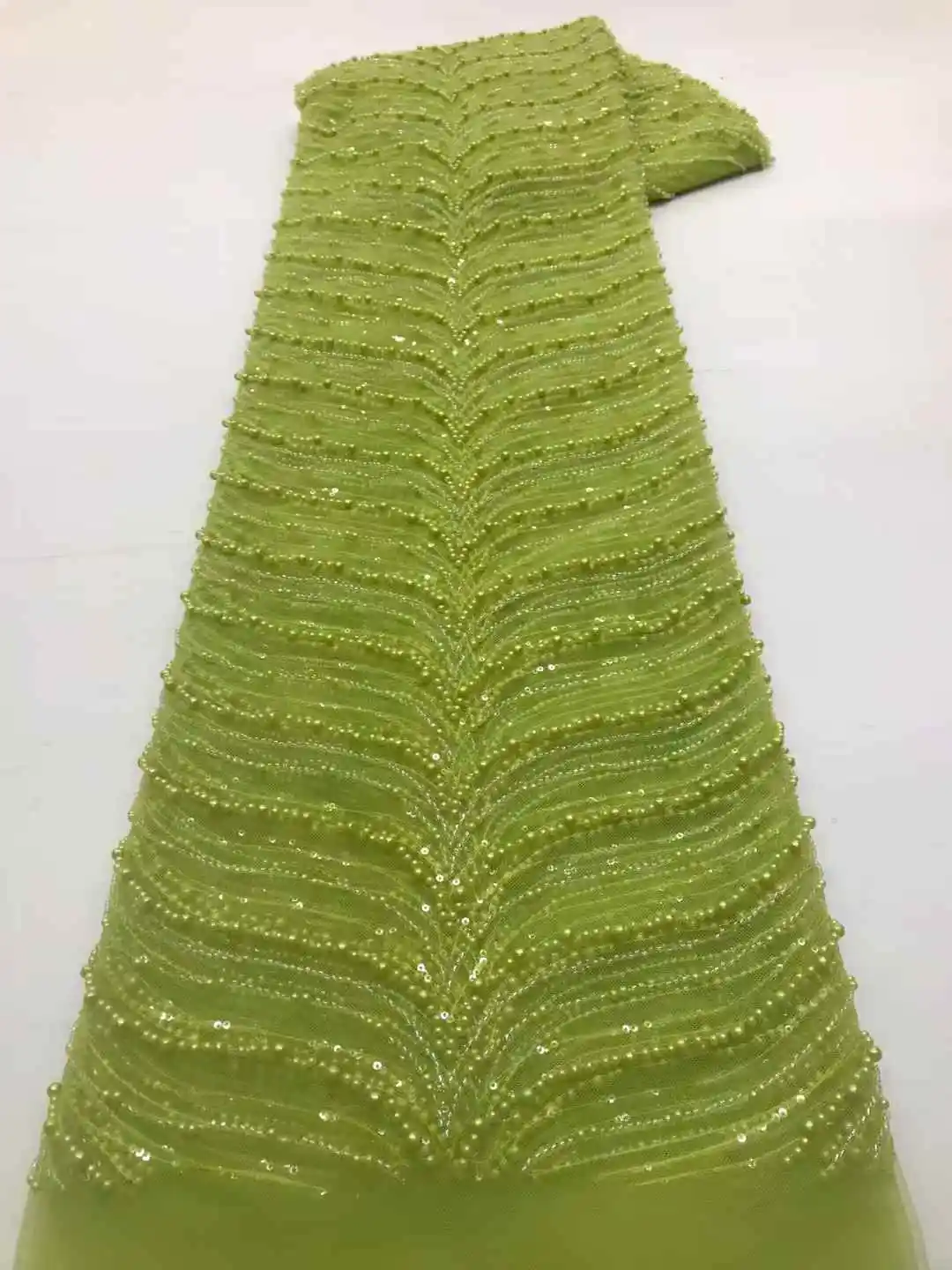 فاخر حبة أنبوب التطريز الأفريقي أقمشة الدانتيل 2025 جودة عالية الفرنسية مطرزة تول النسيج لحفل الزفاف النيجيري