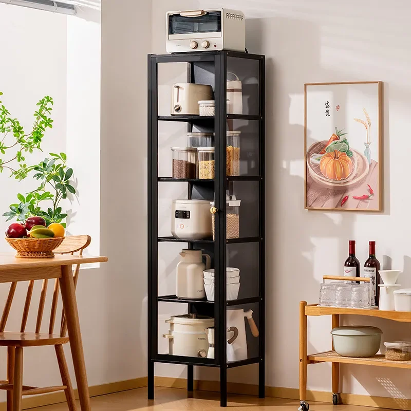 Kitchen Side Cabinet for Dining Room Storage Wall Mounted Multifunctional Pantry Cabinet with Shelves Large Capacity Home