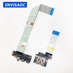 For HP Probook 440 G2 445 G2 450 G2 455 G2 Laptop USB Audio headphone jack card reader board with cable LS-B184P LS-B183P