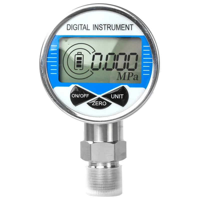 100mm LCD Display Digital Pressure Gauge 5 Digits Psi bar mpa Digital Fuel Oil Air Hydraulic Pressure Meter