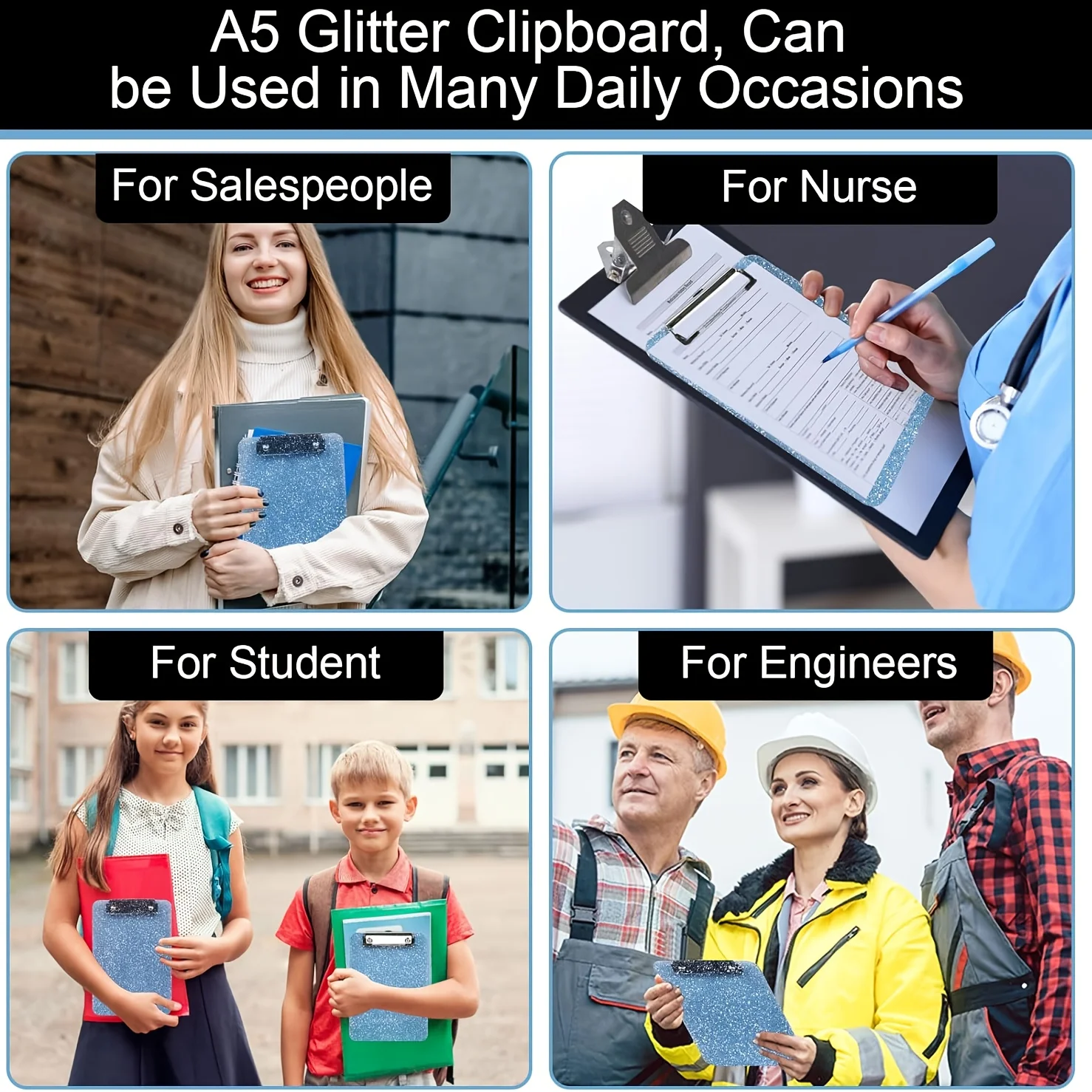 حجم A5 - حافظة 8.66 بوصة × 5.91 بوصة مع مفكرة نجمة لامعة رقيقة، لوحة كتابة ملونة من Morandi لطلب المطاعم