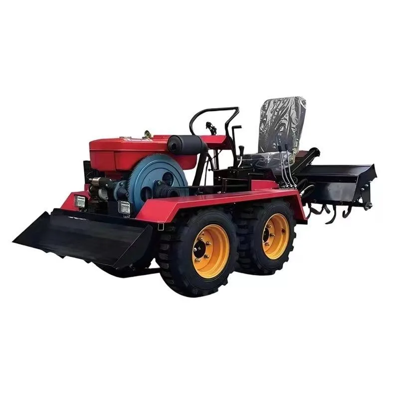 Crawler new four-wheel rotary tiller multi-functional micro tiller
