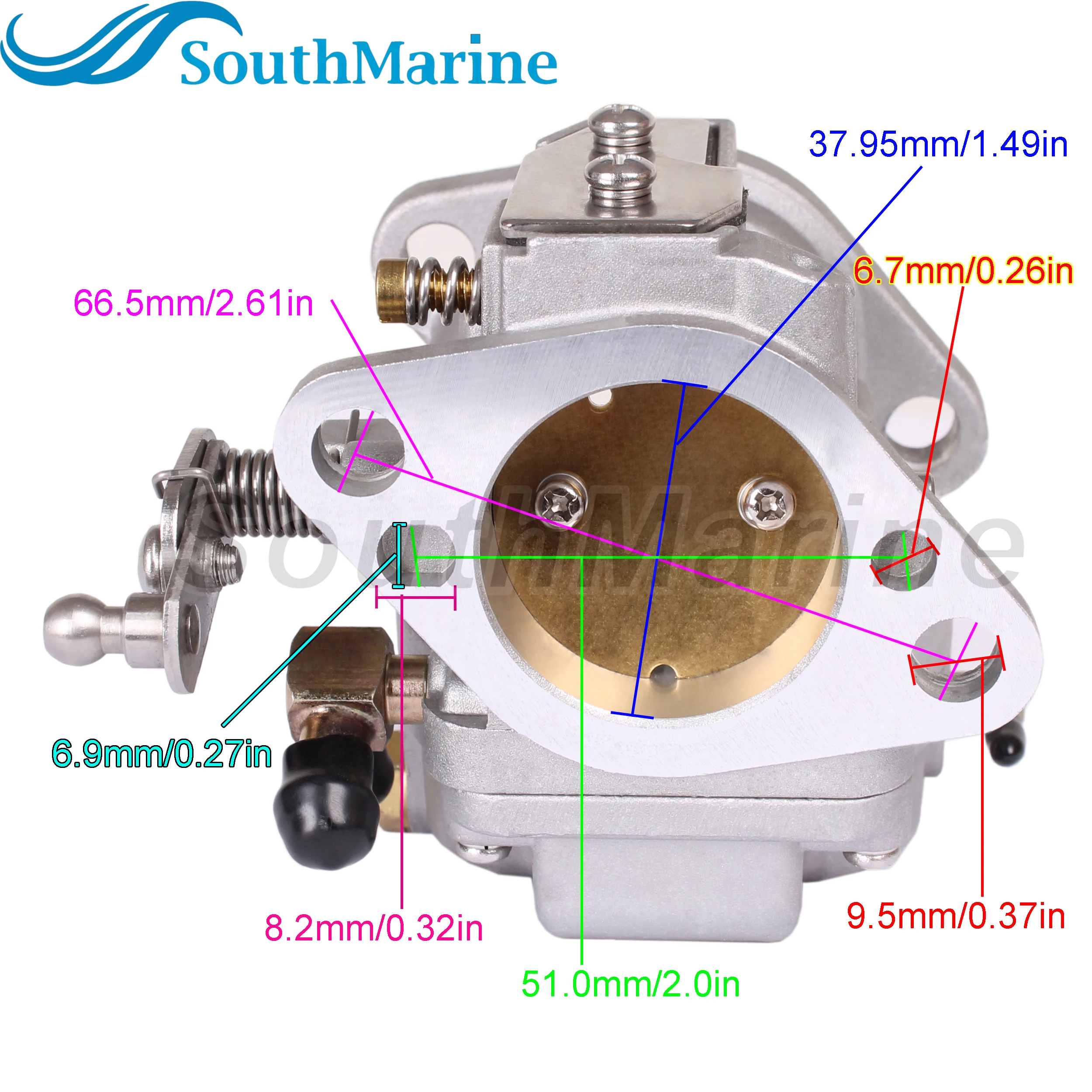 Boat Engine 3301-821854T4 821854T5 821854T6 Carb Carburetor for Mercury Mariner 40HP 45HP 55HP 60HP 2-Stroke 3-Cylinder