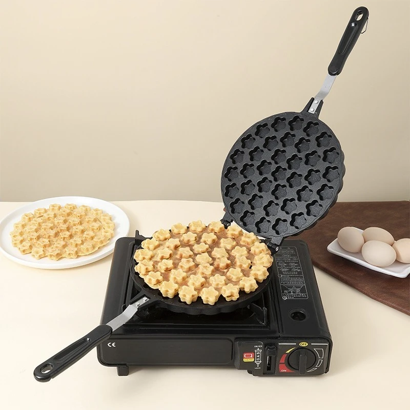 Plum blossom type small cake mold commercial chicken cake abrasive non-stick gas commercial egg pot stall tool