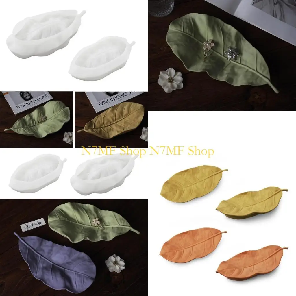 

N7mf листья в форме ювелирных украшений формы силиконового материала для подноса листовой эпоксидной смолы.