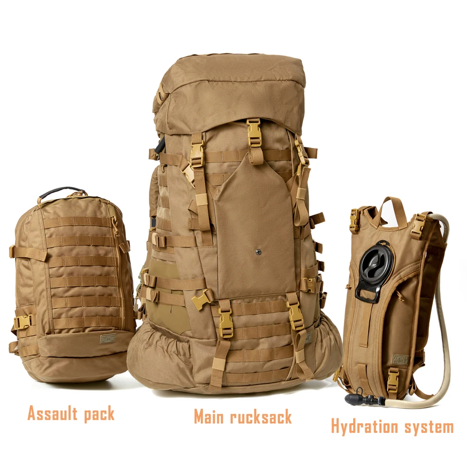 USMC ILBE 1.0 80L Coyote Brown Military Backpack