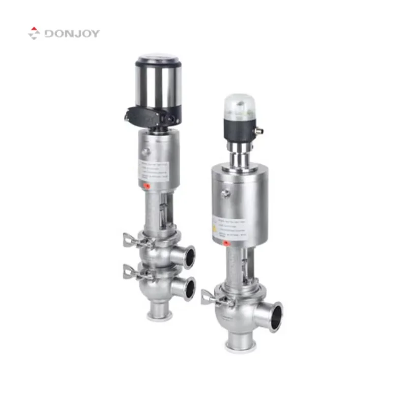 

DONJOY 304 316L Sanitary Flow Diverter Valve Pneumatic Regulating Divert Seat Valve Globe Control Valve