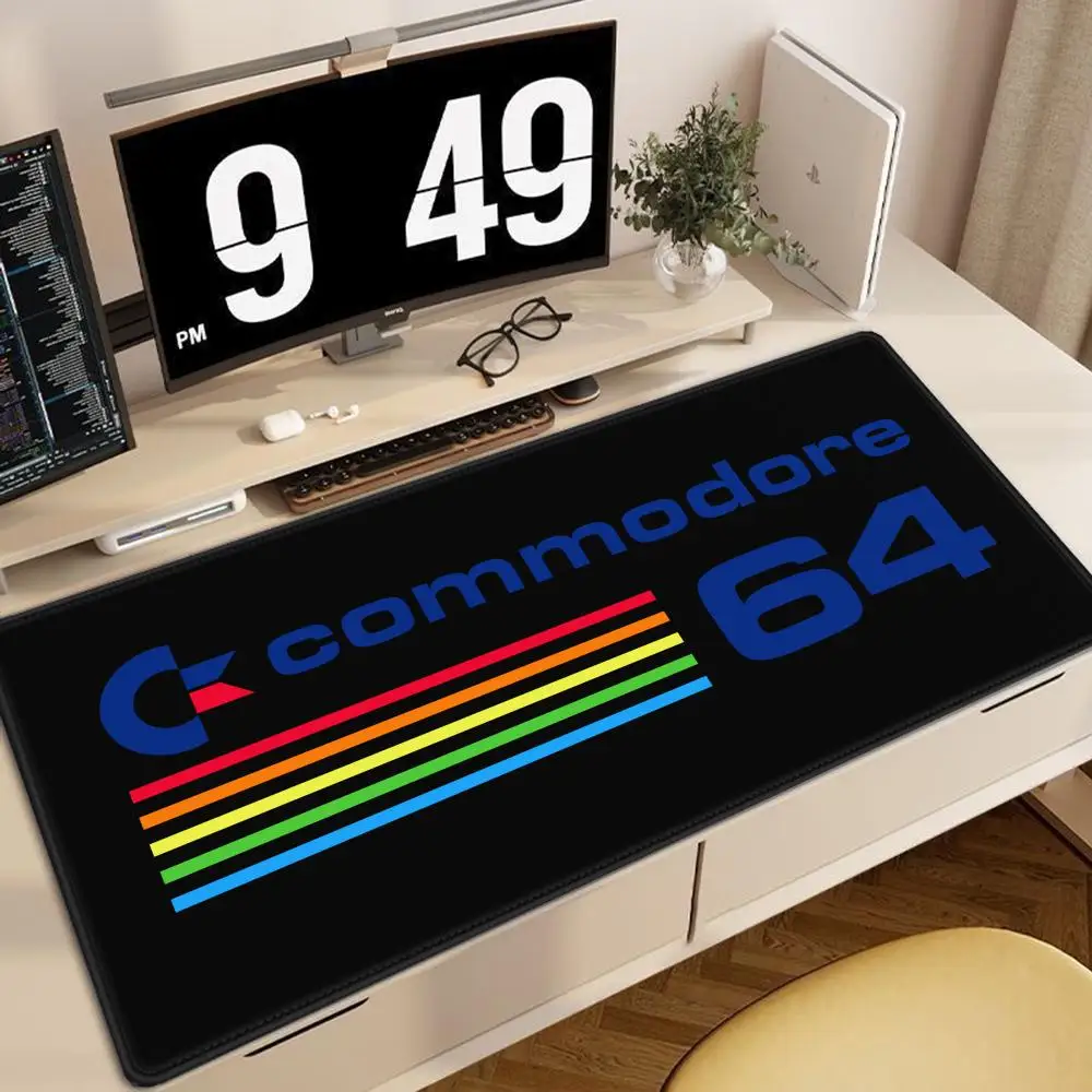 Keyboard Mouse Pad Commodore 64 Mousepad Xxl Non-slip Lockedge Minimalism Office PC Accessories XL Gaming Large Desk Cabinet Pad