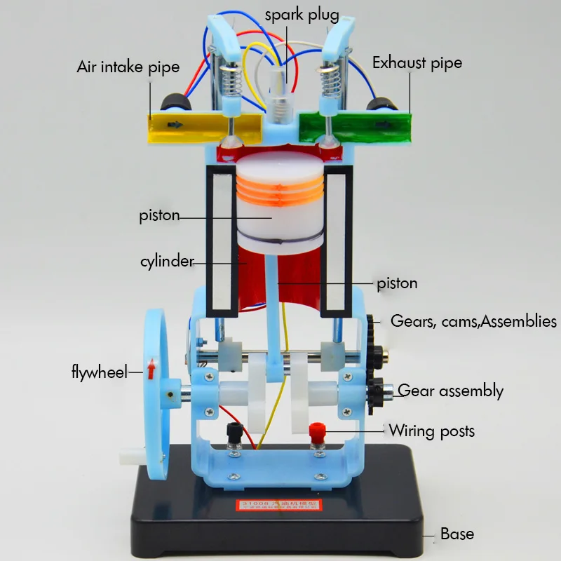 Gasoline Engine Internal Combustion Engine Model Educational Model Toy Kit，Basic structure of Diesel Engine Engine Model