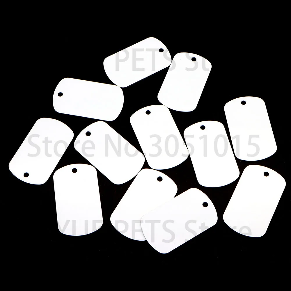 20PCS Pet Collar Accessories Sublimation Dog Tag Pendant Personalized  Transfer Printing Custom Blank Label