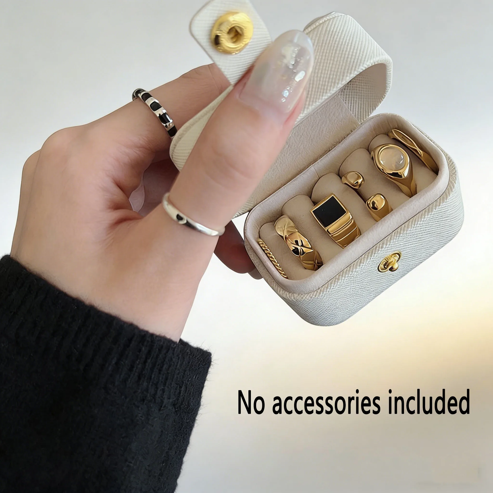 

1pc jewelry box storage box, mini exquisite accessory box, travel portable small accessory box