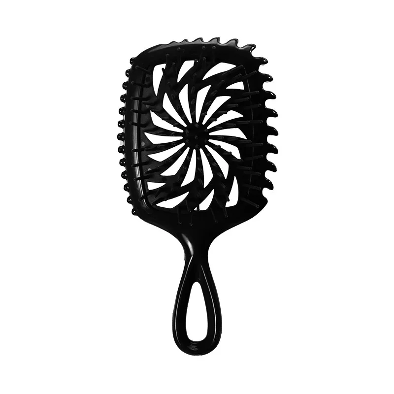 1 Brosse démêlante unisexe, sans effort, idéale pour cheveux naturels bouclés, raides, humides ou secs, brosse de salon pour définir les boucles