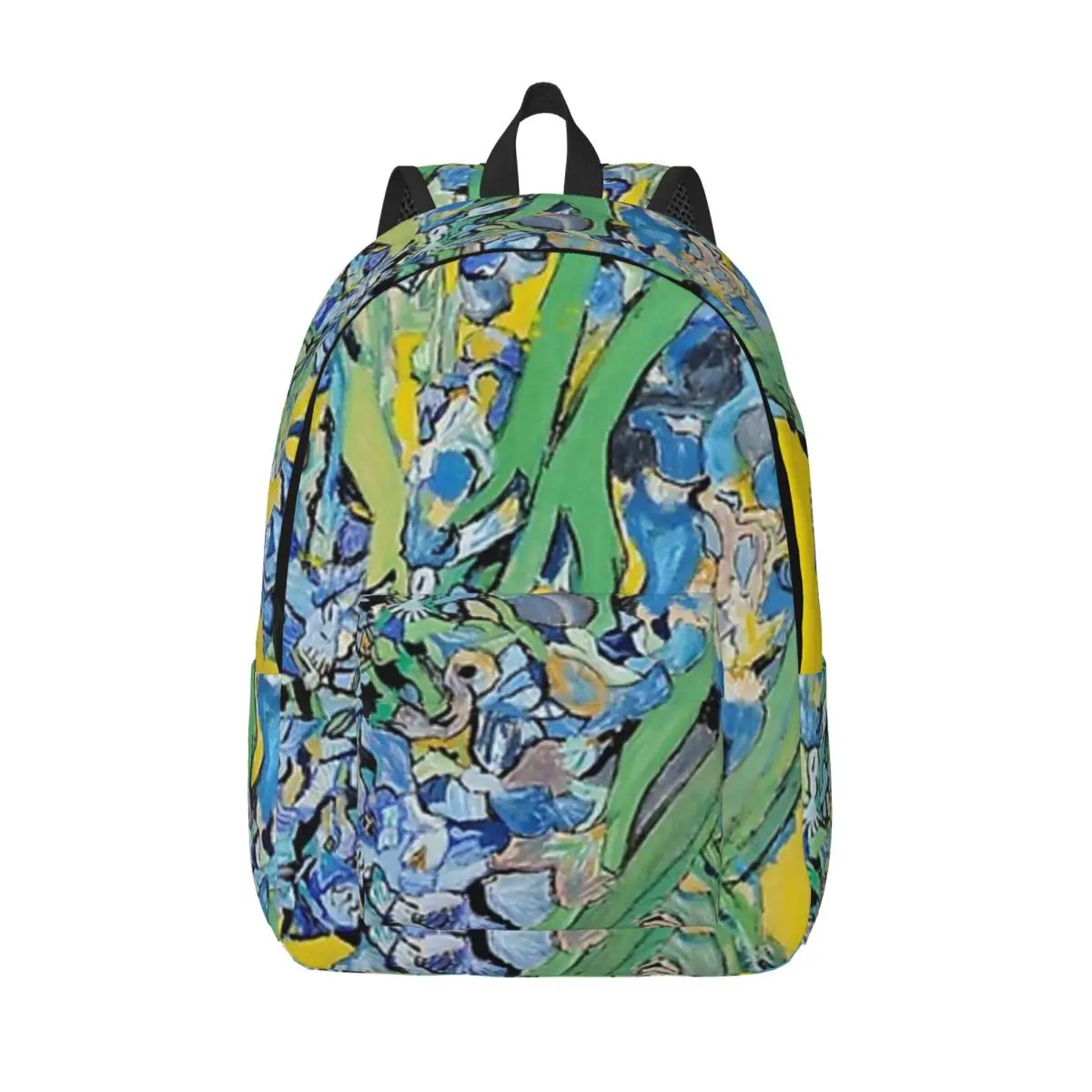 

Vincent Van Gogh Irises Art Flowers Student Backpack School Bag Hiking Travel Daypack for Boys Girls Bookbag Shoulder Bags