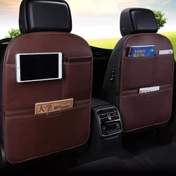 Automotive General PU Leather Anti-kicking Pad Car Seat Backrest Protection Cover, Anti-fouling Pad, Storage Bag IPad Bracket