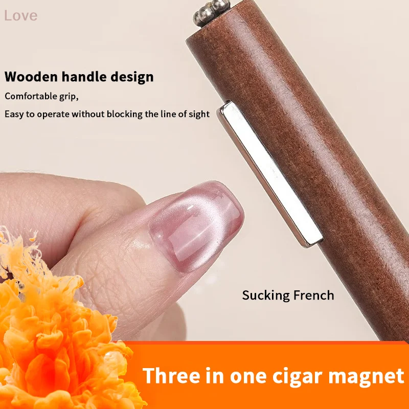 [L&P] مستلزمات مانيكير لتزيين الأظافر مقاس كبير متينة 3 في 1 أسطوانة جل مغناطيسية متعددة الوظائف على شكل عين القطة