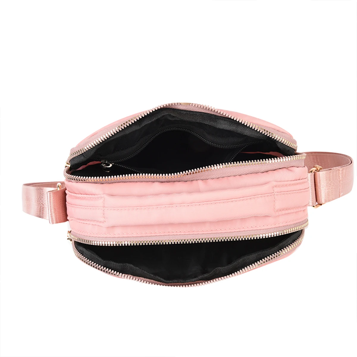 حقيبة صدر مبطنة عملية أنيقة للنساء أكسفورد واسعة مع حقيبة كتف جيب مخفية مضادة للسرقة للتنقل اليومي