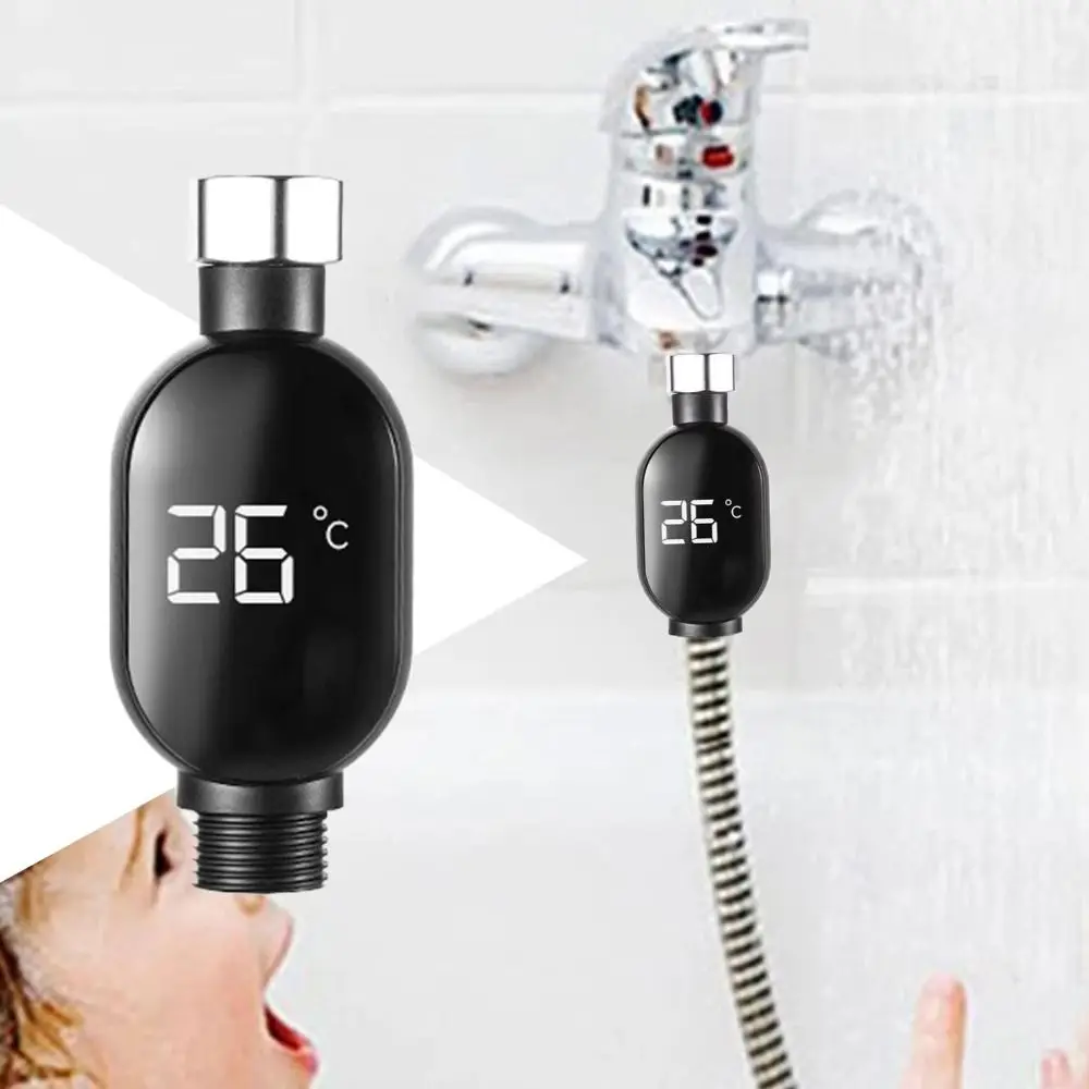 LED Water Temperature Gauge Waterproof Precise Measurement Bath Water Thermometer Indicator Tool Easy Installation