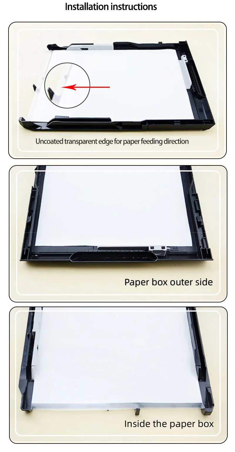 A4-Format 25–50 Blatt/Beutel, transparentes Farbtransferpapier für Schokoladendekorationswerkzeuge – Detail 3