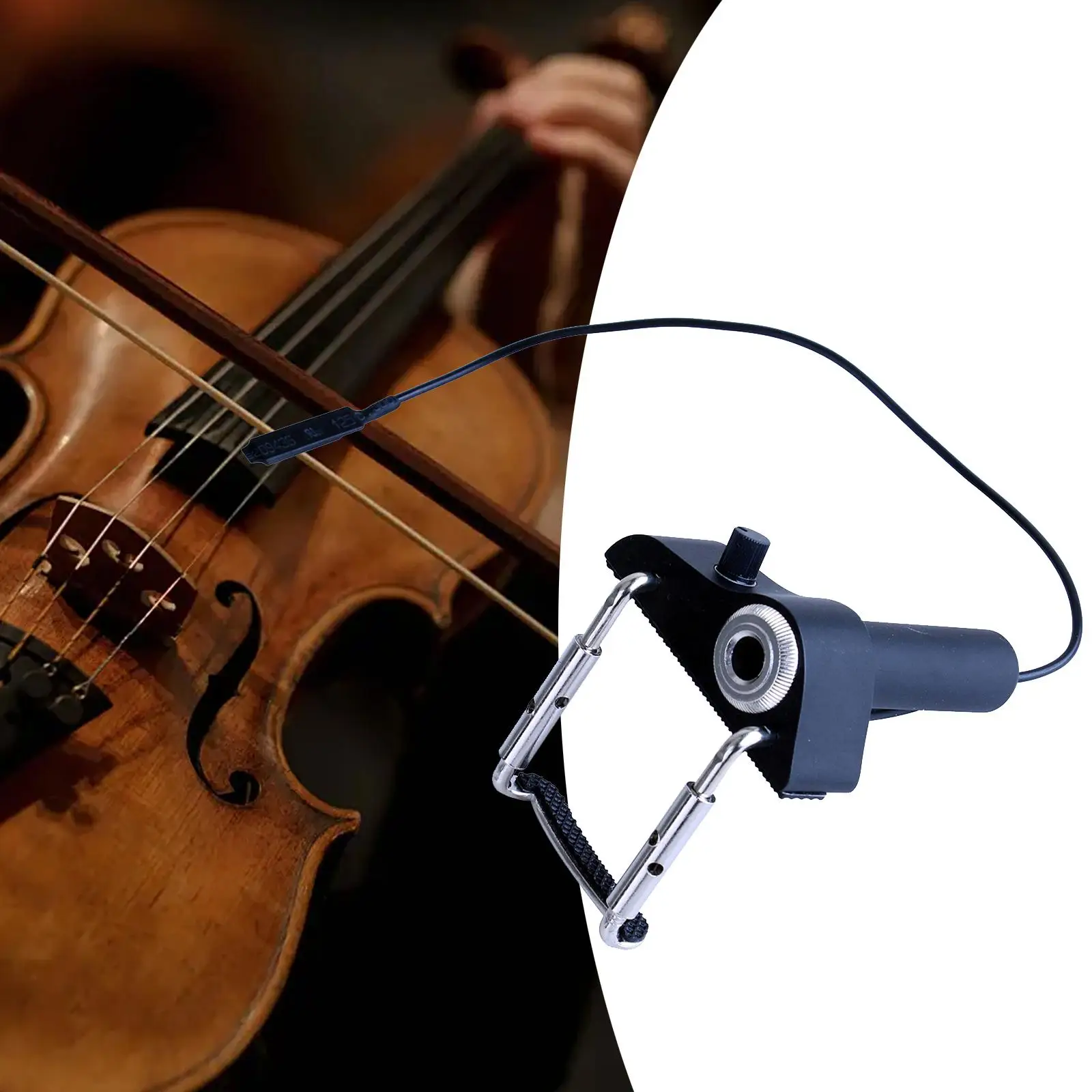 

Pickup for Violin,Portable Piezo Violin Pickup,Contact Microphone Pickup,Violin Pickup for Acoustic Guitar