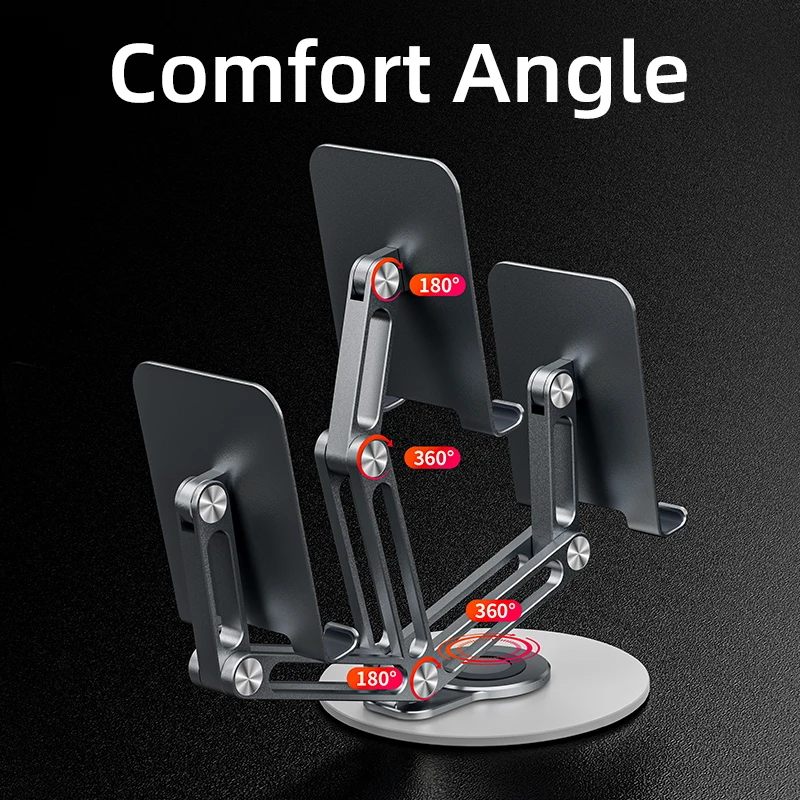 Mini Artpowers 360° Rotation Metal Desk Tablet  Stand Holder Support for iPad Apple Huawei Kinder Laptop Notebook Accessories