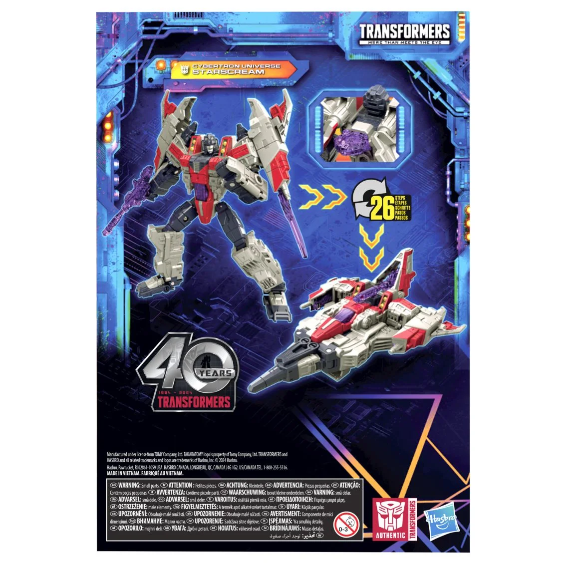 Hasbro Transformers Legacy: United Voyager Class Cybertron Universe Starscream Model Toy Anime Action Figures In-Stock