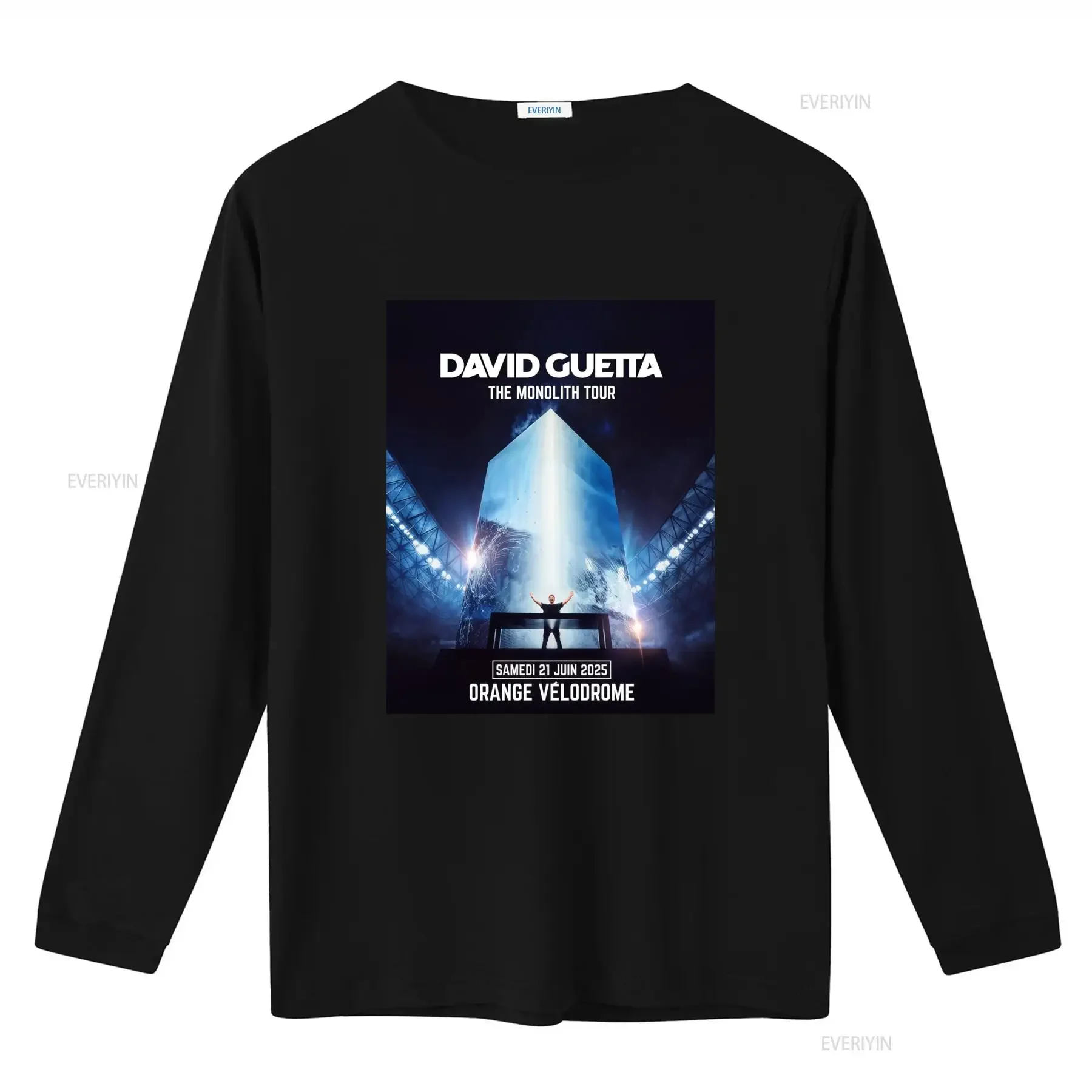 David Guetta The Monolith Tour T Shirt Full Size S 5XL Music Festival Style  vintage Washed graphic Top For Everyday Wear homme