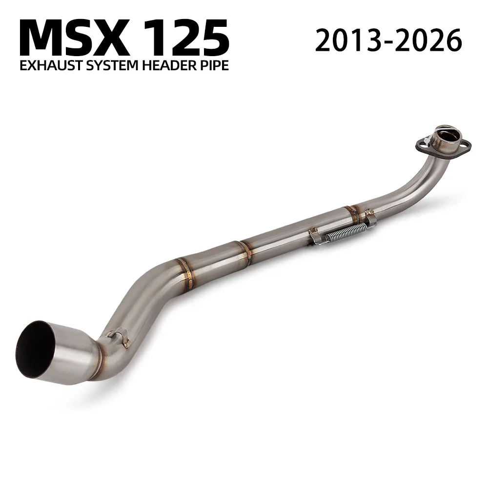 

Grom125 Exhaust Header Tube For Honda MSX125 MSX-125 Grom125 GROM-125 2013-2026 motorcycle 51MM exhaust pipe manifold kit