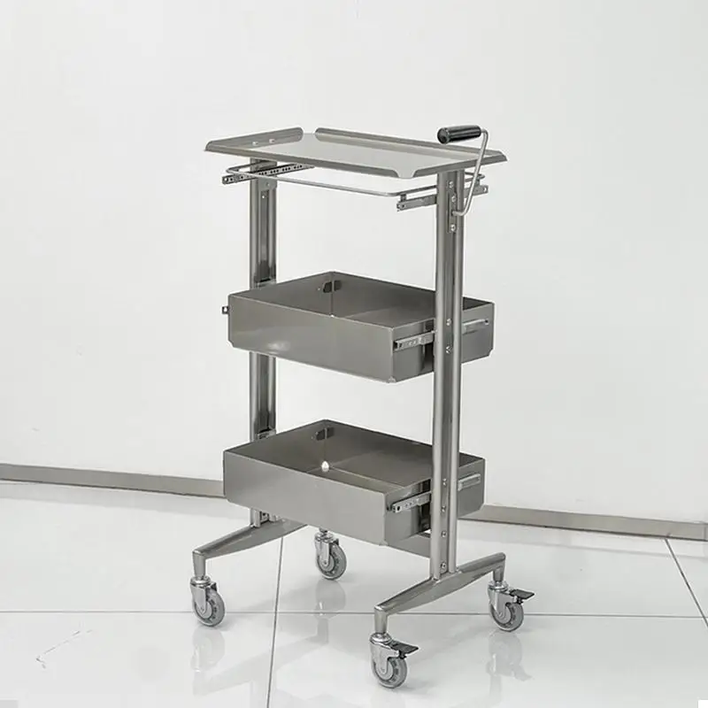 Möbel Schönheitssalon Trolley Wagen mit Rädern Rollender Aufbewahrungswagen Handwagen Tragbarer Trolley Spa Werkzeug Trolly Wimpernwagen