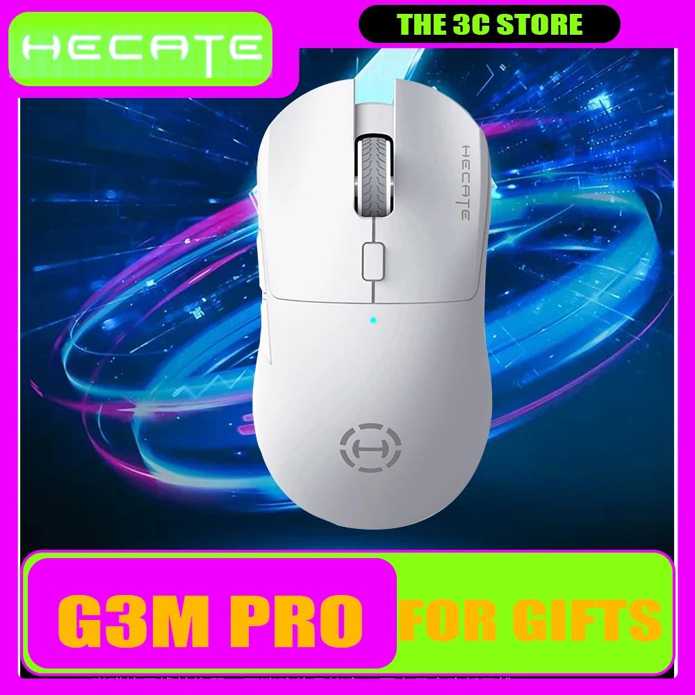 Беспроводная мышь Hecate G3m Pro Paw3395 26000 точек на дюйм, эргономичная, трехрежимная, с низкой задержкой, игровая мышь для киберспорта, аксессуары для ПК по индивидуальному заказу