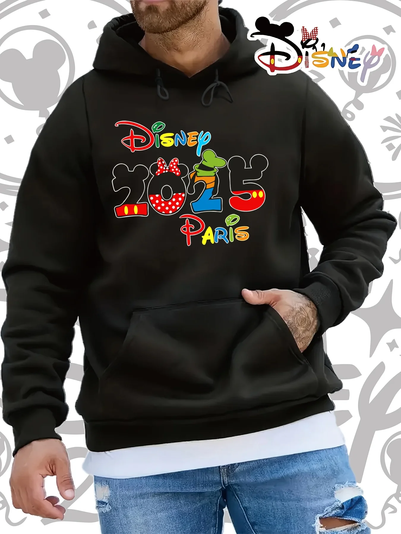 

Cartoon Mickey Mouse Hoodie Boy Girl Kids Family Sweater Autumn Winter Warm Loose Oversized Cotton Men and Women Long Sleeve Top