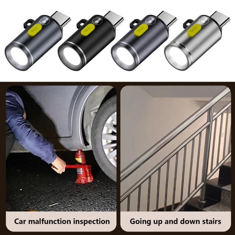 Mini Type C Flashlight Small LED Illumination for Easy Portability LED Torches