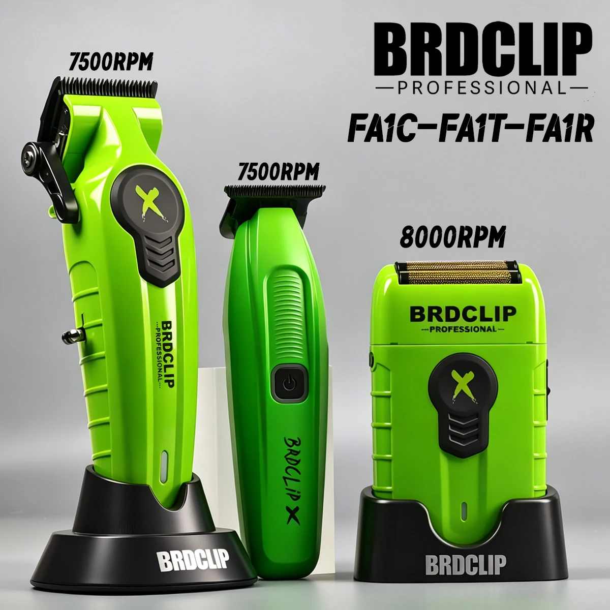 BRDCLIP BRD-FA1C1R-1981 Professional 7500RPM Hair Clipper Salon Trimmer 8000RPM Electric Shaver Barber Sculpting Gradient Smooth