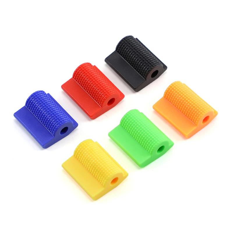 9mm Motorcycle Shift Gear Lever Pedal Rubber Cover Shoe Protector Foot Peg Toe Gel for Kawasaki Honda Yamaha Moto Accessories