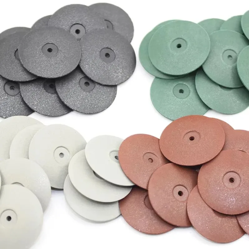 

100Pcs/Box Dental Polishing Wheels Burs Silicone Rubber Polishing Wheel for Dental Lab Materials