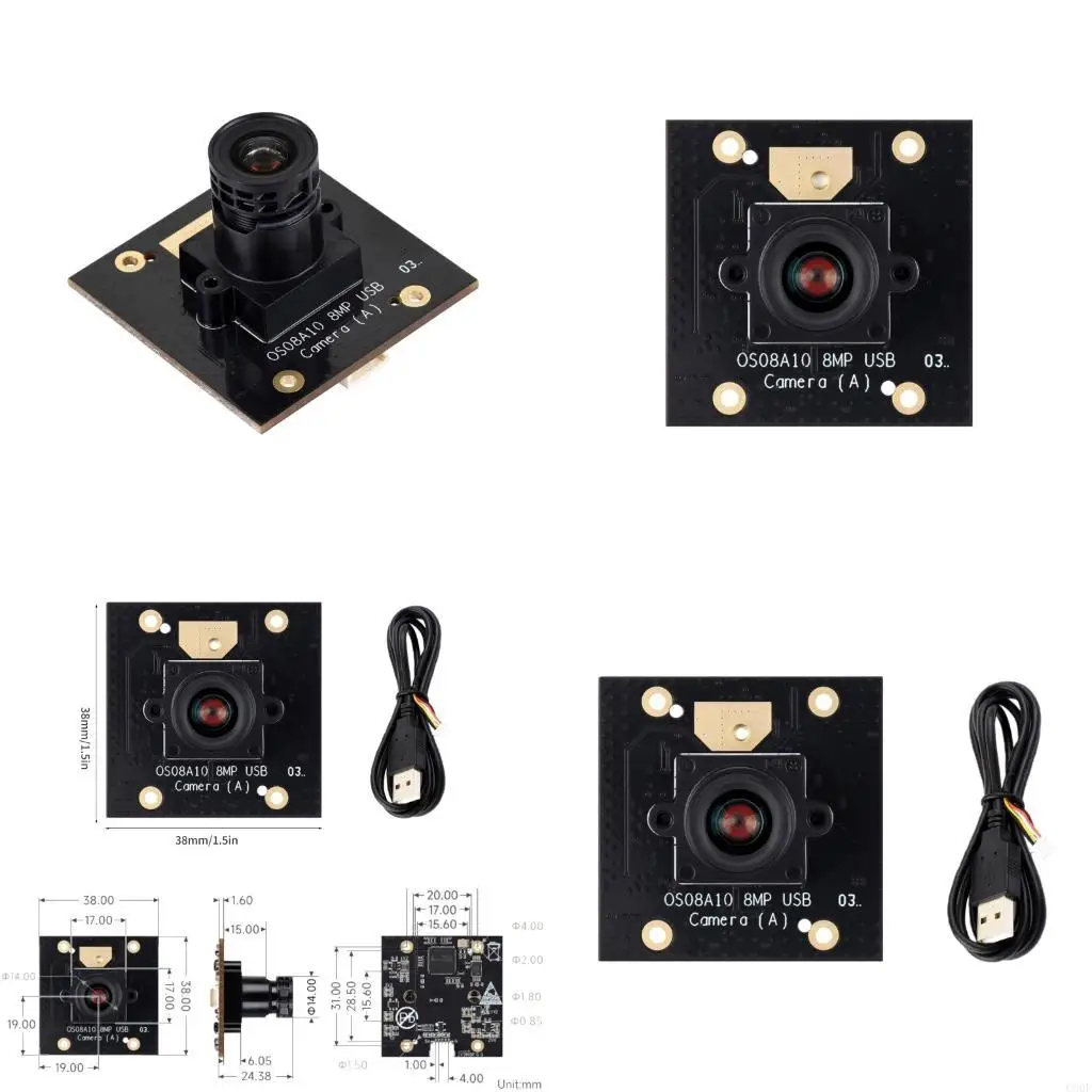 

C90F OS08A10 8MP USB Camera Module OS08A10 Sensory Chip USB2.0 Port Low Light