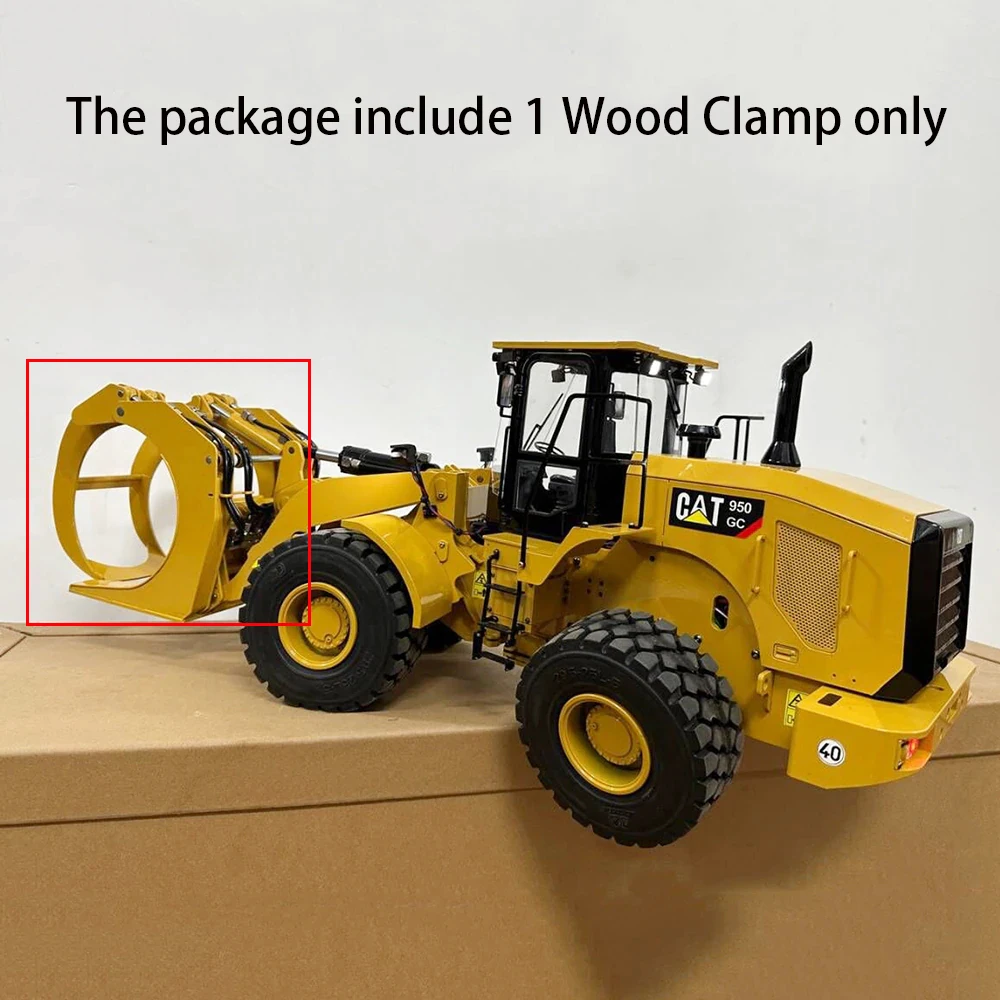 RC Metal Wood Clamp for 1/12 Hydraulic Loader C950 Electric Car Construction Vehicle Upgraded Part Model Toy TH22751