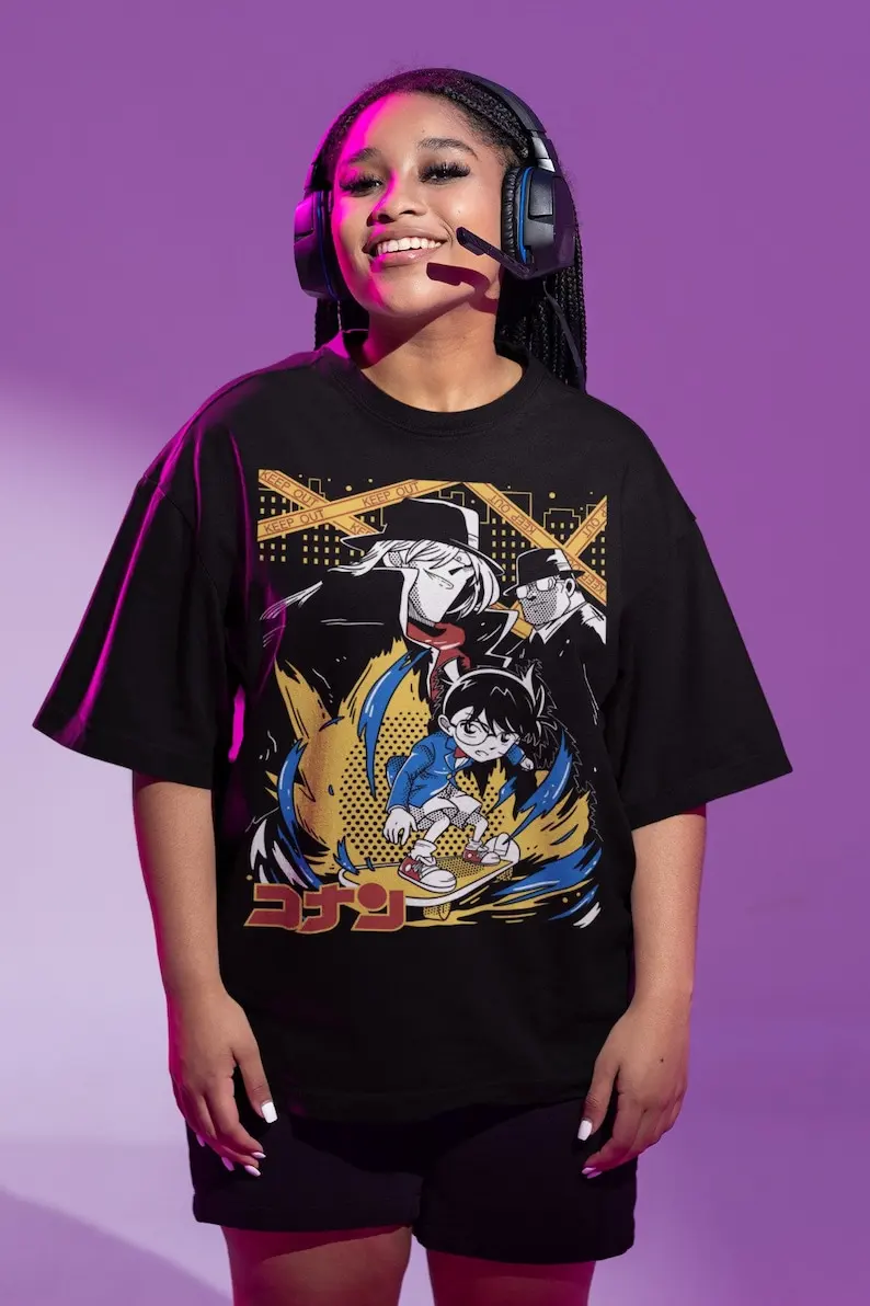 Detective Conan T-Shirt Detective Conan,Detective,Anime Tee,Case Closed