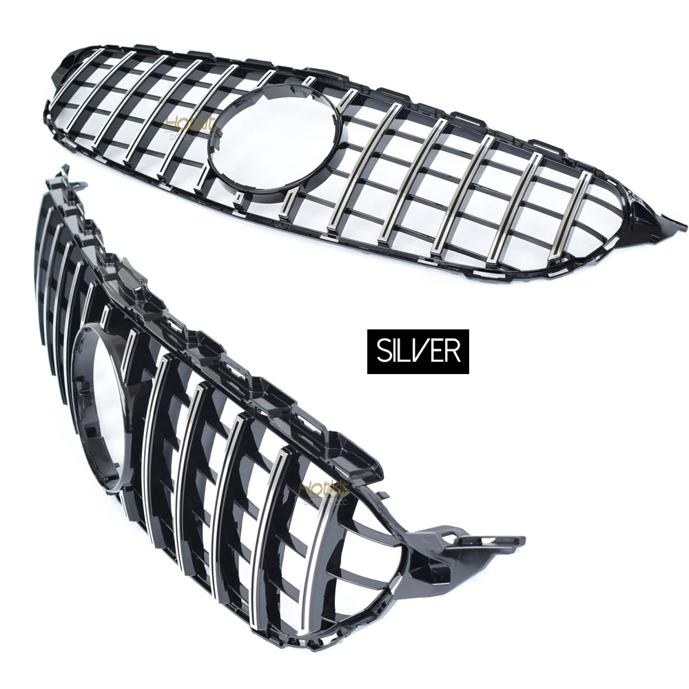 Replacement Front Radiator Grille Diamonds Grill for Mercedes C Class W205 aloon S205 Estate A205 Cabrio C205 Coupe 2015 - 2020