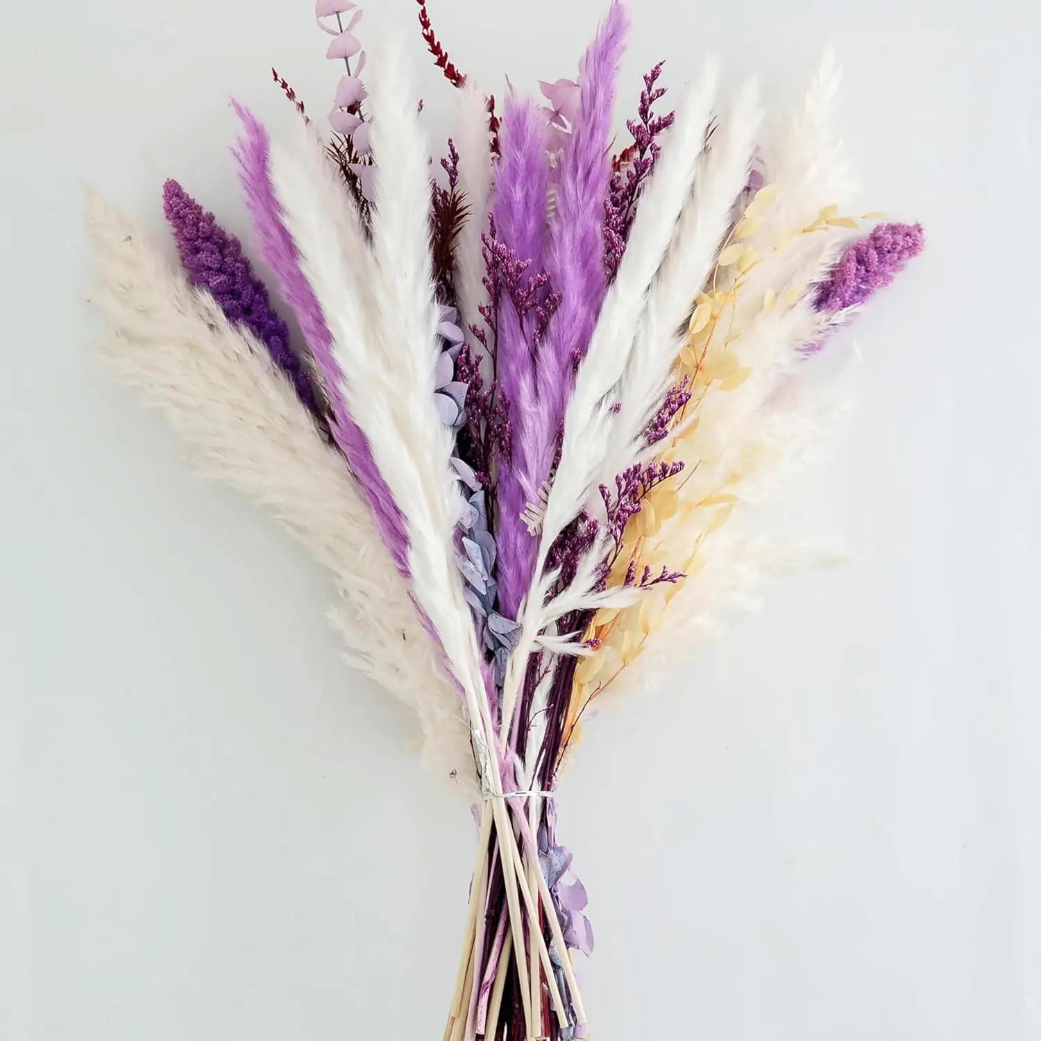 Natural Dried Pampas Grass Bouquet, Boho Home Decor Bouquet, Champagne Pompas Grass Decor, Dried Flower Arrangement for Home Wed