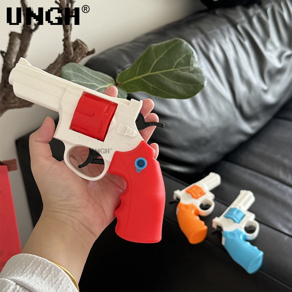 UNGH Manual Water Gun Revolver Summer Swimming Pool Beach Water Battle Play Fighting Game Outdoor Toy for Children Boy Kids