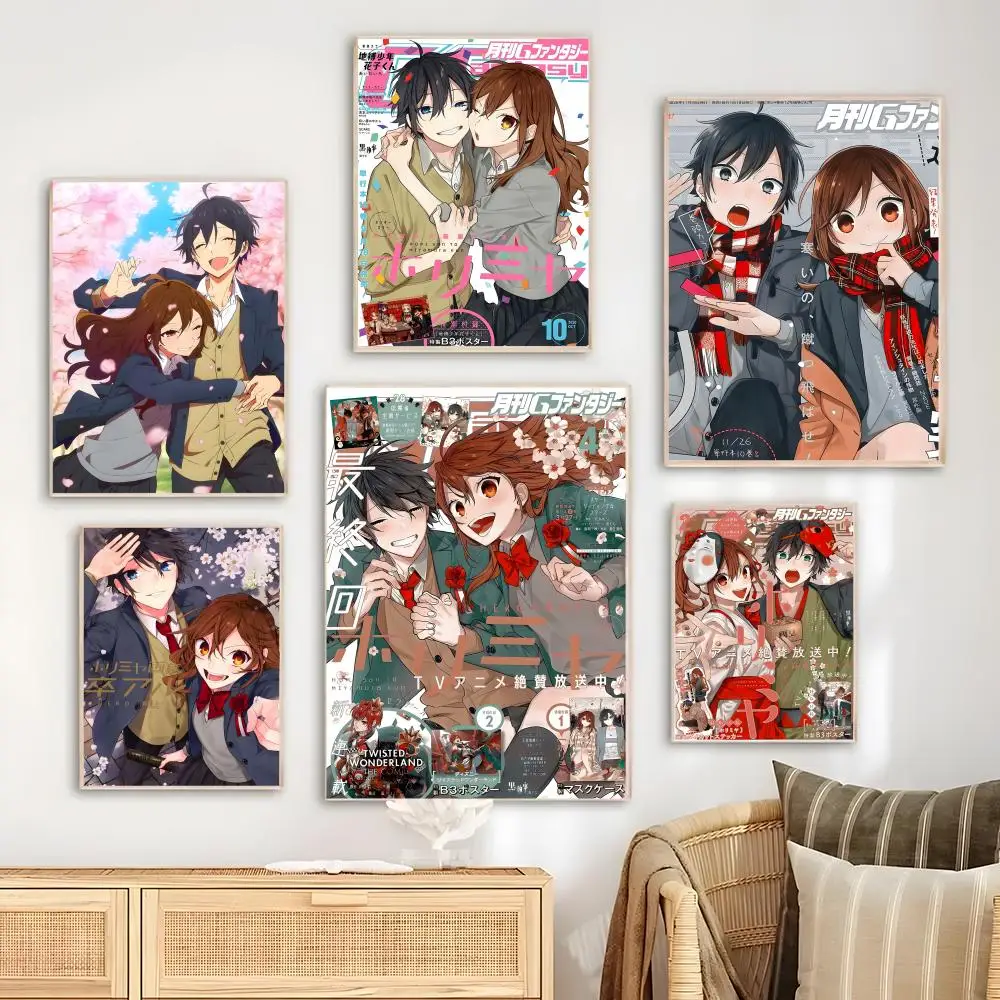 Horimiya Anime Poster Bedroom Living Room Study & Beyond Self Adhesive Decor + Perfect Gift