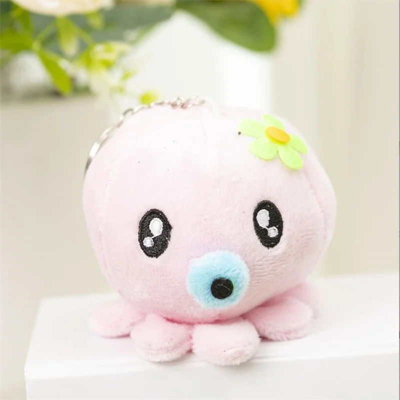 1PCS 8CM Cute Octopus Plush Toy Pendant Marine Animal Stuffed Doll Little Gift For Boys And Girls