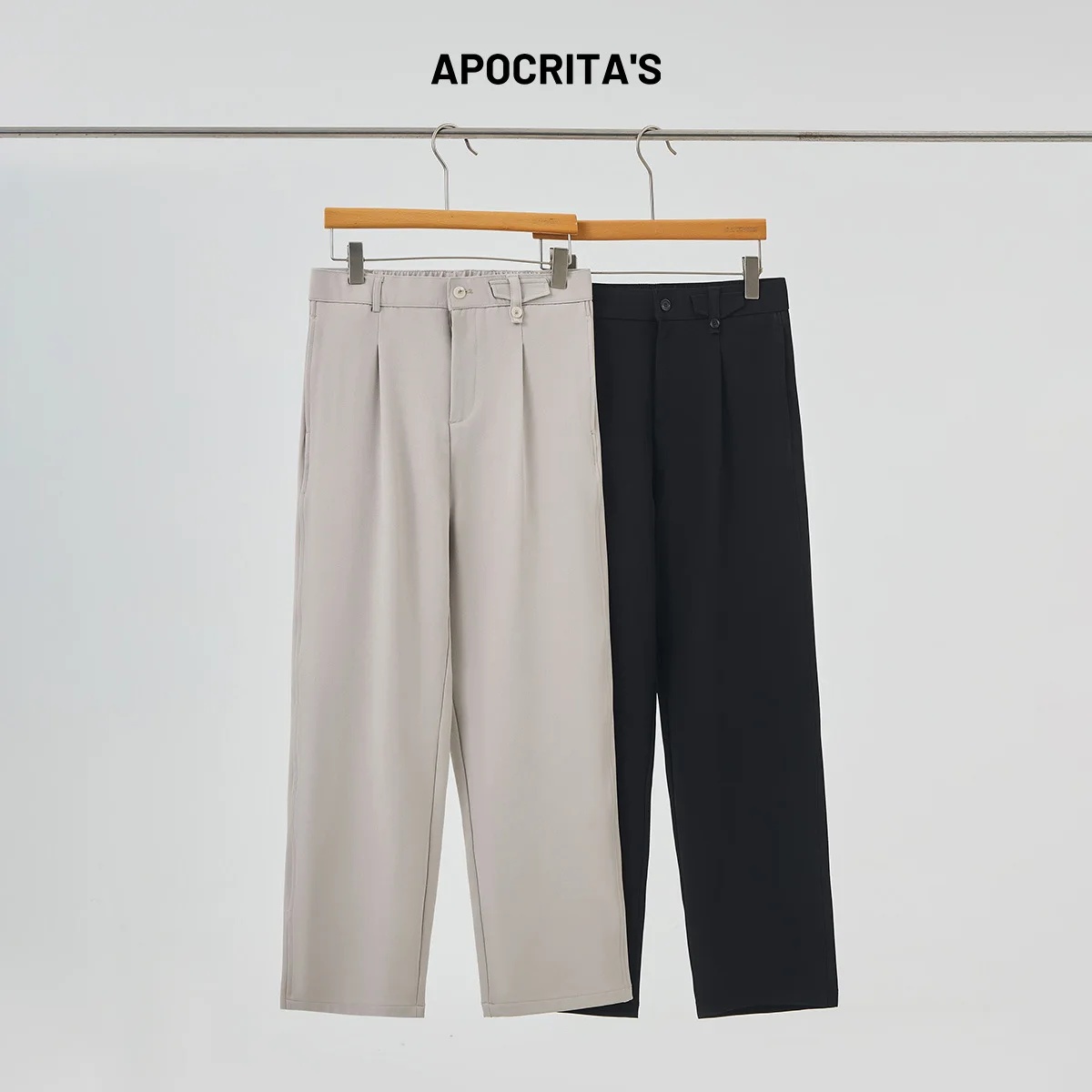 

Мужские повседневные брюки, тонкие, свободные, прямого кроя, не мнущиеся, длинные, летние, модные, струящиеся, цвета хаки