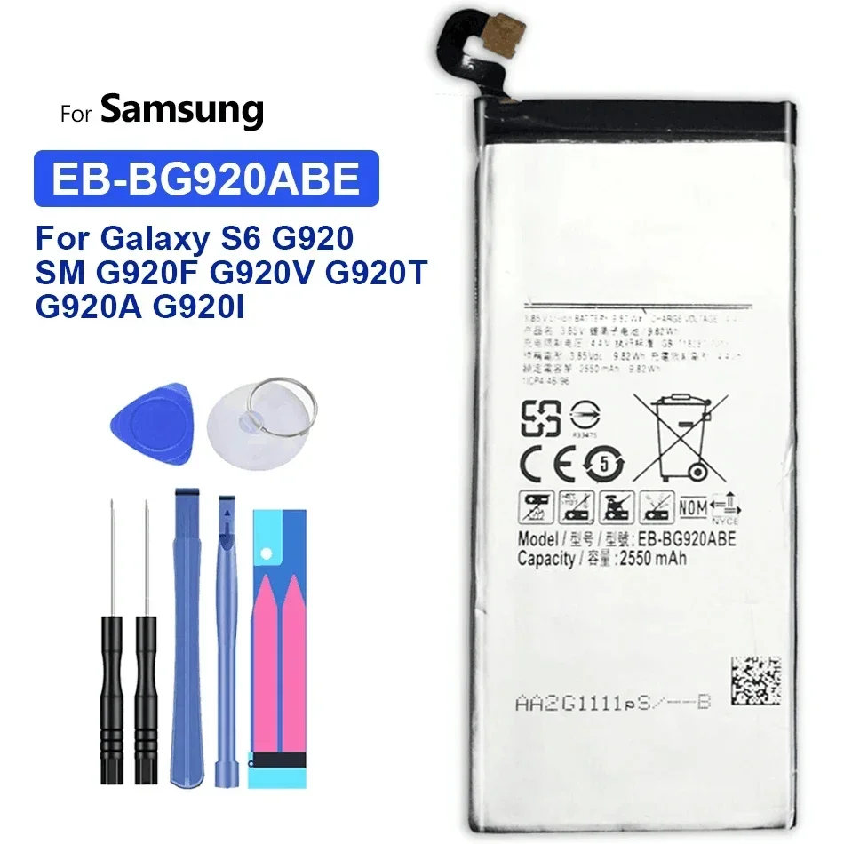 Battery For Samsung Galaxy S10e S10 S9 S8 Plus Note 10 8 S10X S20 Ultra S21 FE S7 Edge S6 S7e S6e A50 A30 A30S S5 G930 Bateria