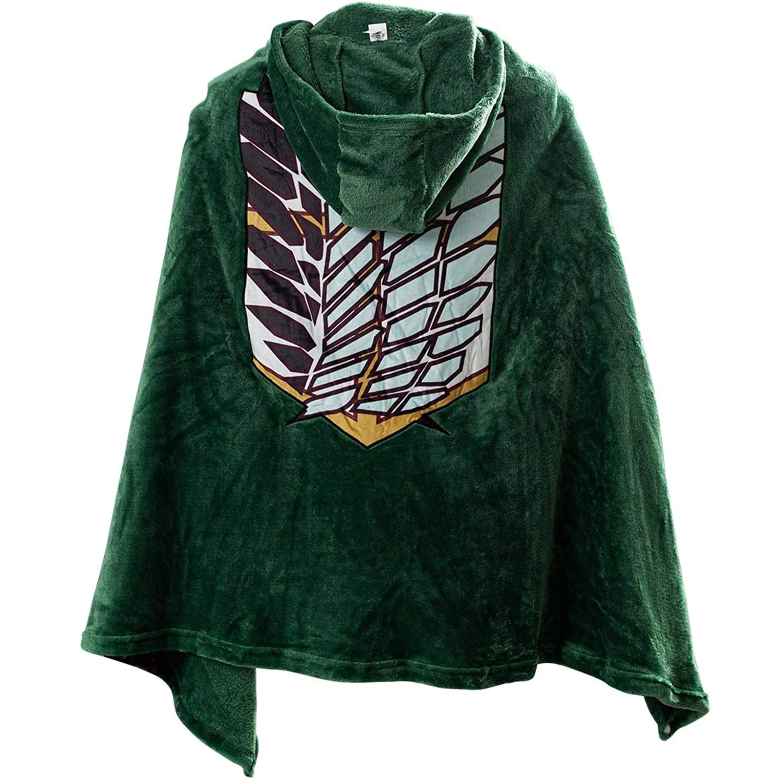 

Attack on Titan Blanket Cloak Shingeki No Kyojin Survey Corps Cloak Cape Flannel Cosplay Costume Hoodie Halloween Show Cape