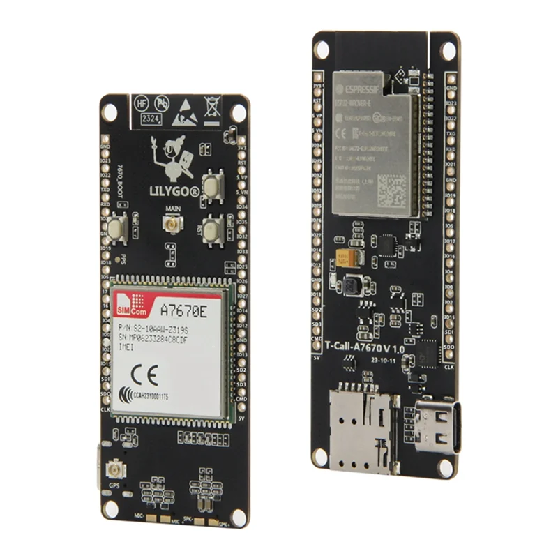 LILYGO T-Call A7670 4G 2G ESP32 مجلس التنمية A7670E LTE GSM شبكة ESP32-WROVER-E واي فاي بلوتوث وحدة لاسلكية-N36R
