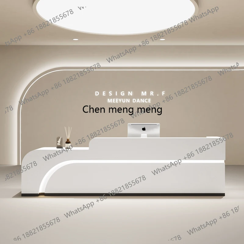 

Elegant Welcome Reception Desks Stands Work Salon Modern Design Reception Desks Service Counter Adult Escrivaninha Furniture