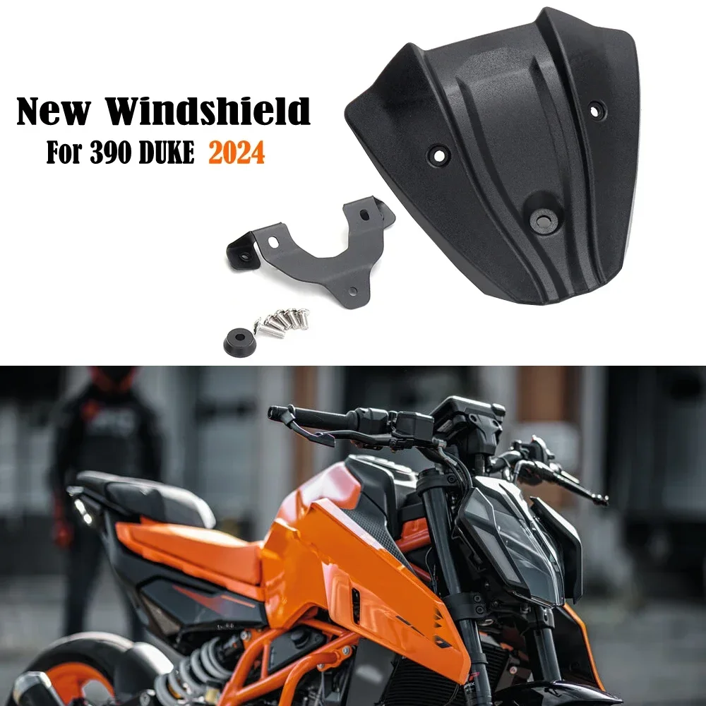 Motorcycle Accessories Windshield Windscreen Windproof Wind Screen Deflector For 390 DUKE 390DUKE 390 Duke 390Duke 2024