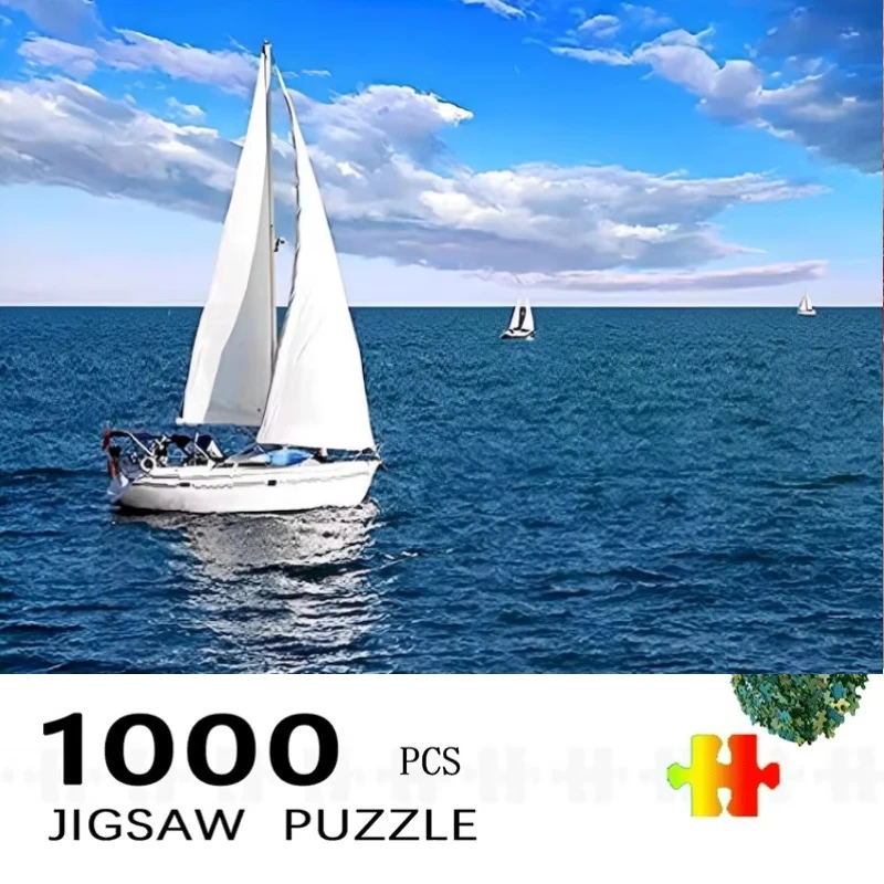 500 Pieces Creative Jigsaw Puzzle  Seaside Assembling Picture Adults Anti Stress Puzzles Toys For Kids Games Xmas Gift