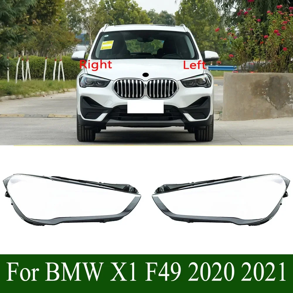 

For BMW X1 F49 2020 2021 Car Accessories Transparent Lampshade Headlamp Cover Lamp Shade Headlight Shell Lens Plexiglass